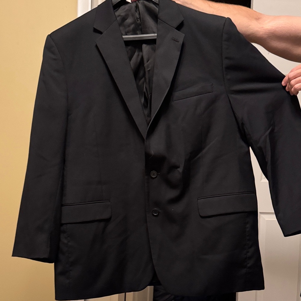 Stafford Men's Black Suit Jacket